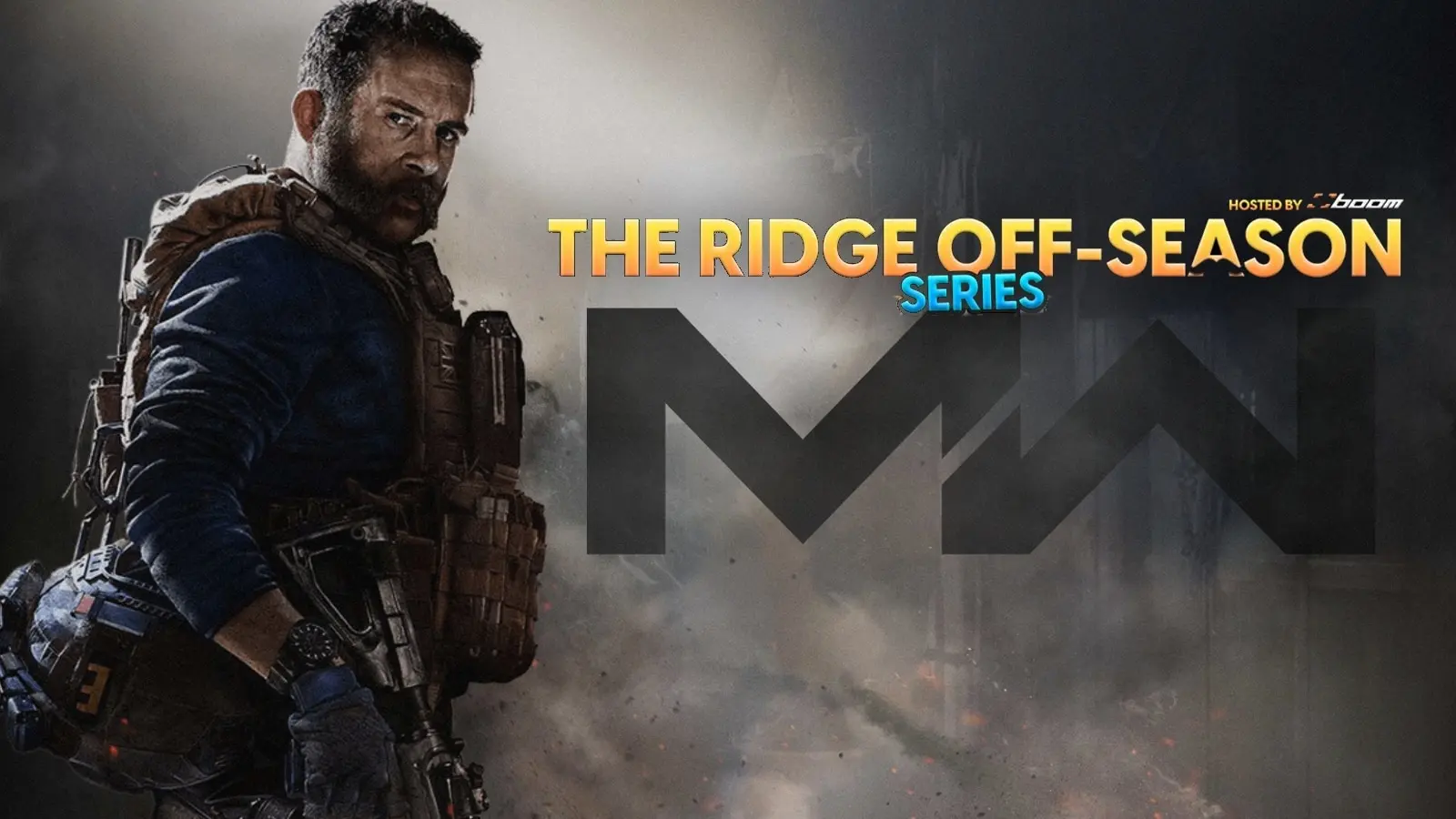 Modern Warfare background with Ridge Off-Season Series text