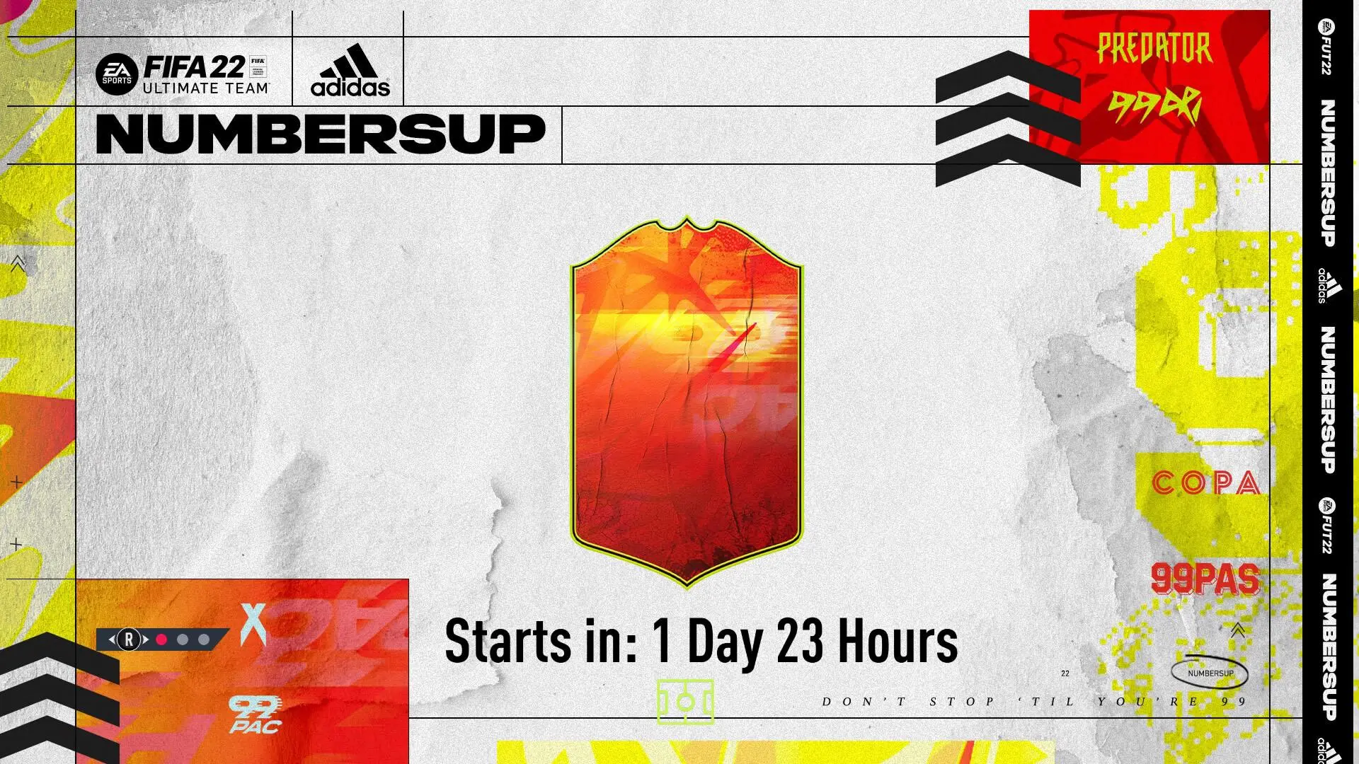 New Adidas 99 promo on FUT loading screen.