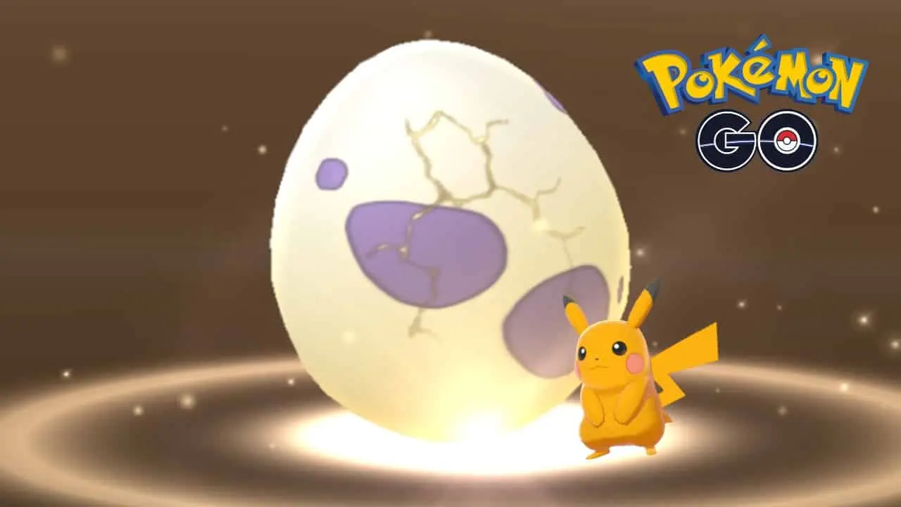 pokemon go egg hatching with pikachu