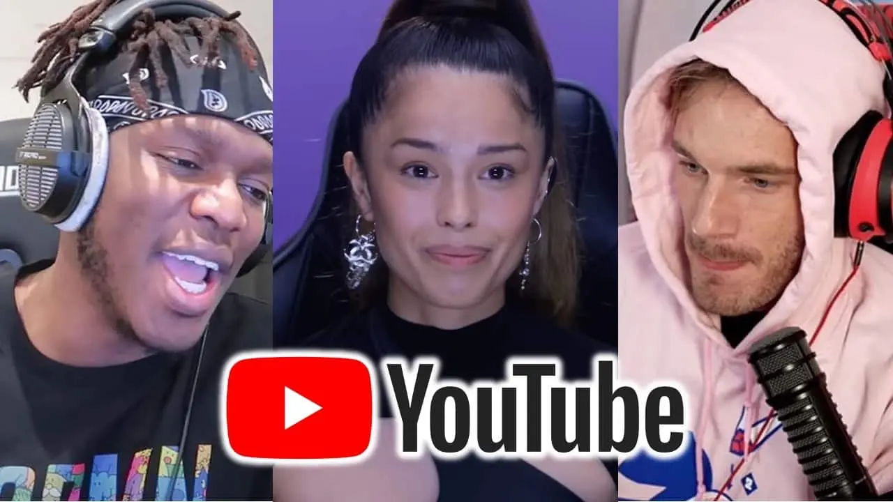 KSI, Valkyrae, PewDiepie