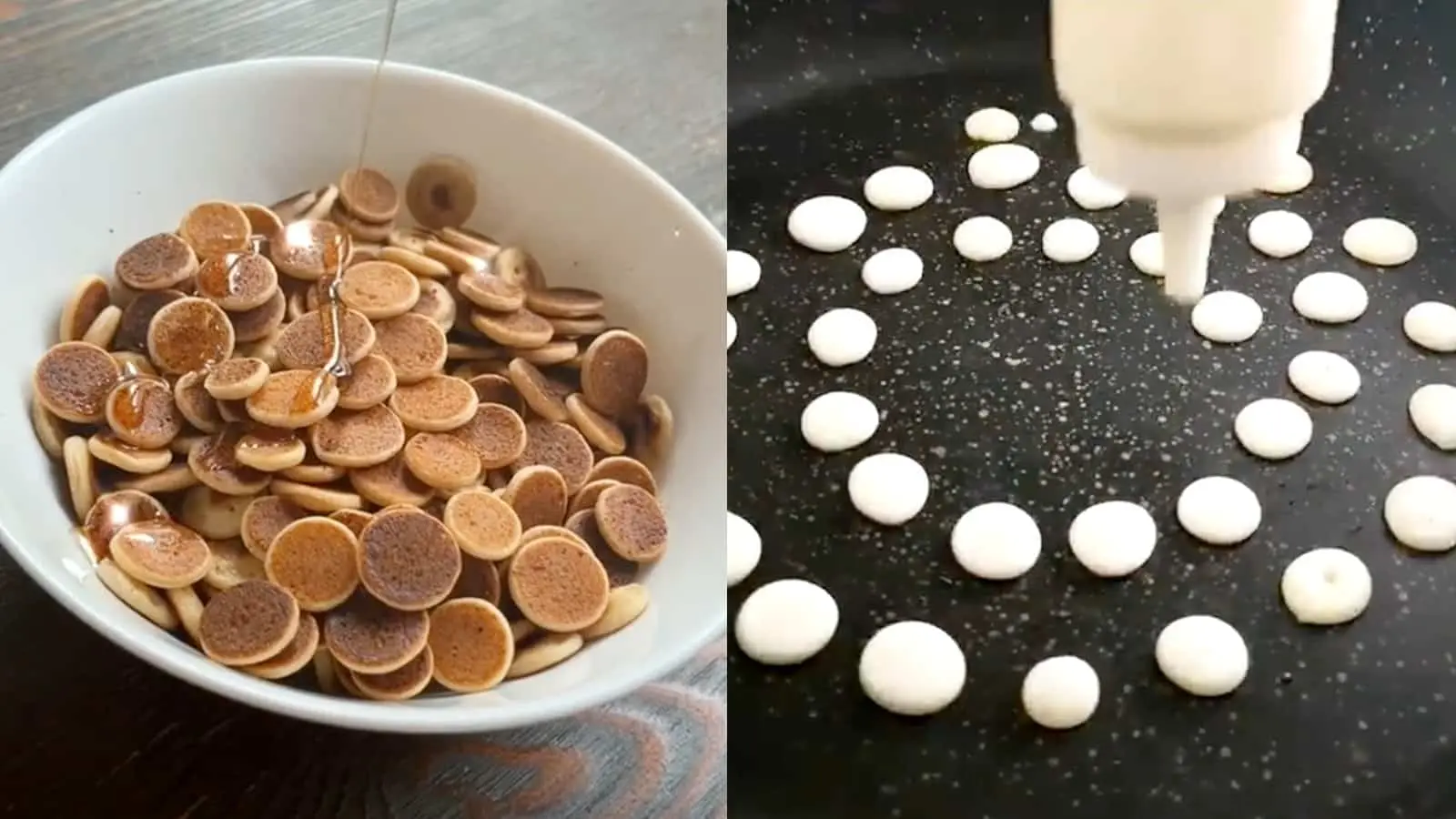 Image of tiny pancakes in a bowl