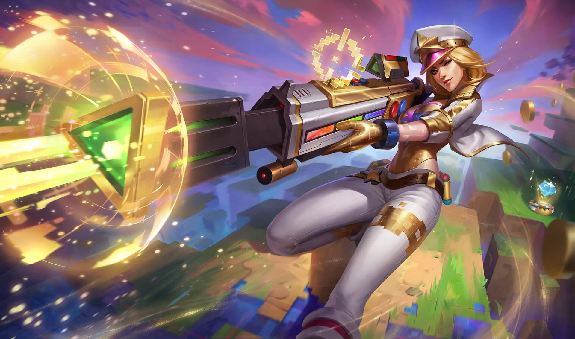 Arcade Caitlyn League of Legends skin