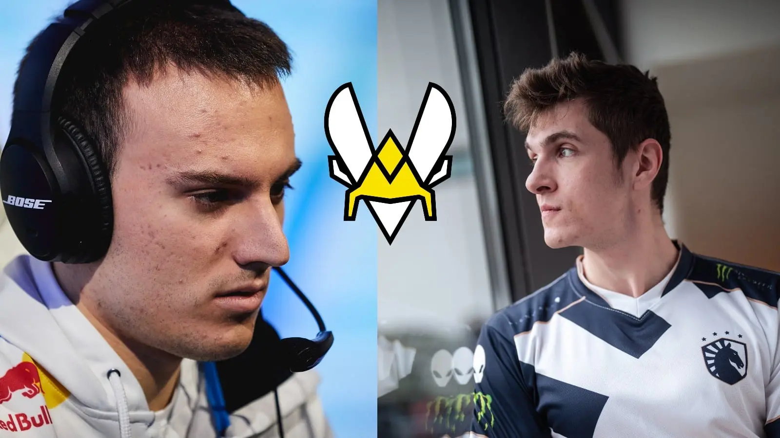 Perkz and Alphari with Team Vitality logo