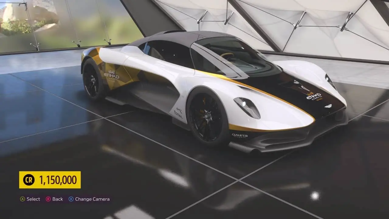 aston martin valhalla concept car in forza horizon