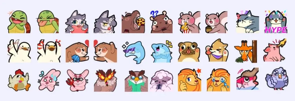 Twitch animal emotes