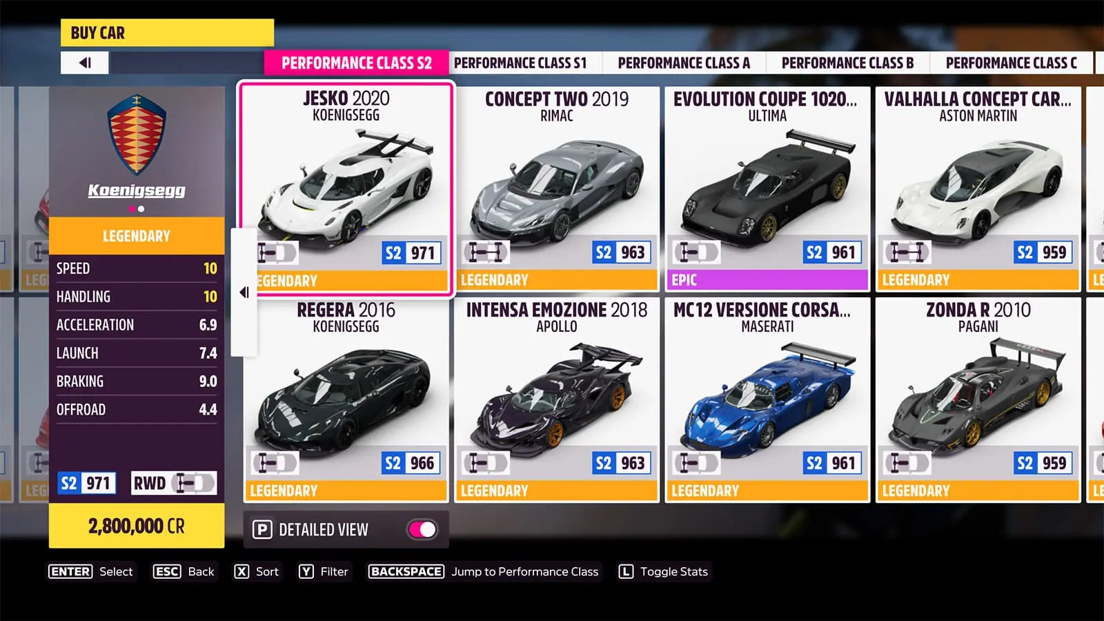 Jesko 2020 in Forza Horizon 5