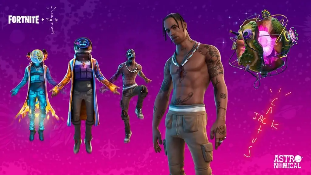 travis scott fortnite astronomical out west emote