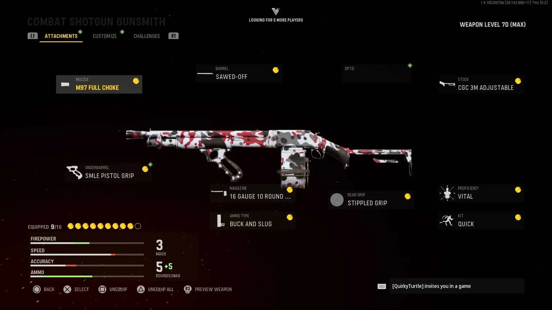 Combat Shotgun loadout CoD Vanguard