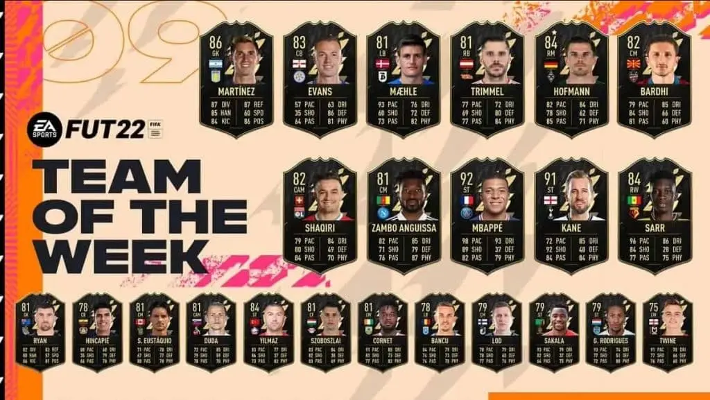 Team of the Week 9