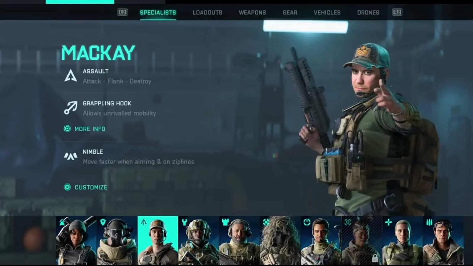 Mackay Specialist Battlefield 2042