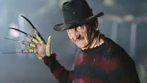 freddy krueger smiling in nightmare on elm street