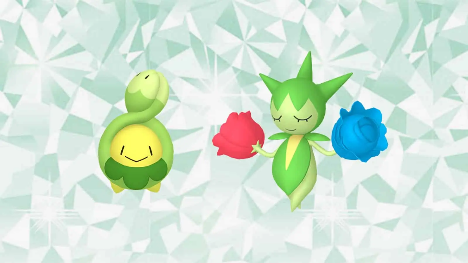 Budew evolving into Roselia