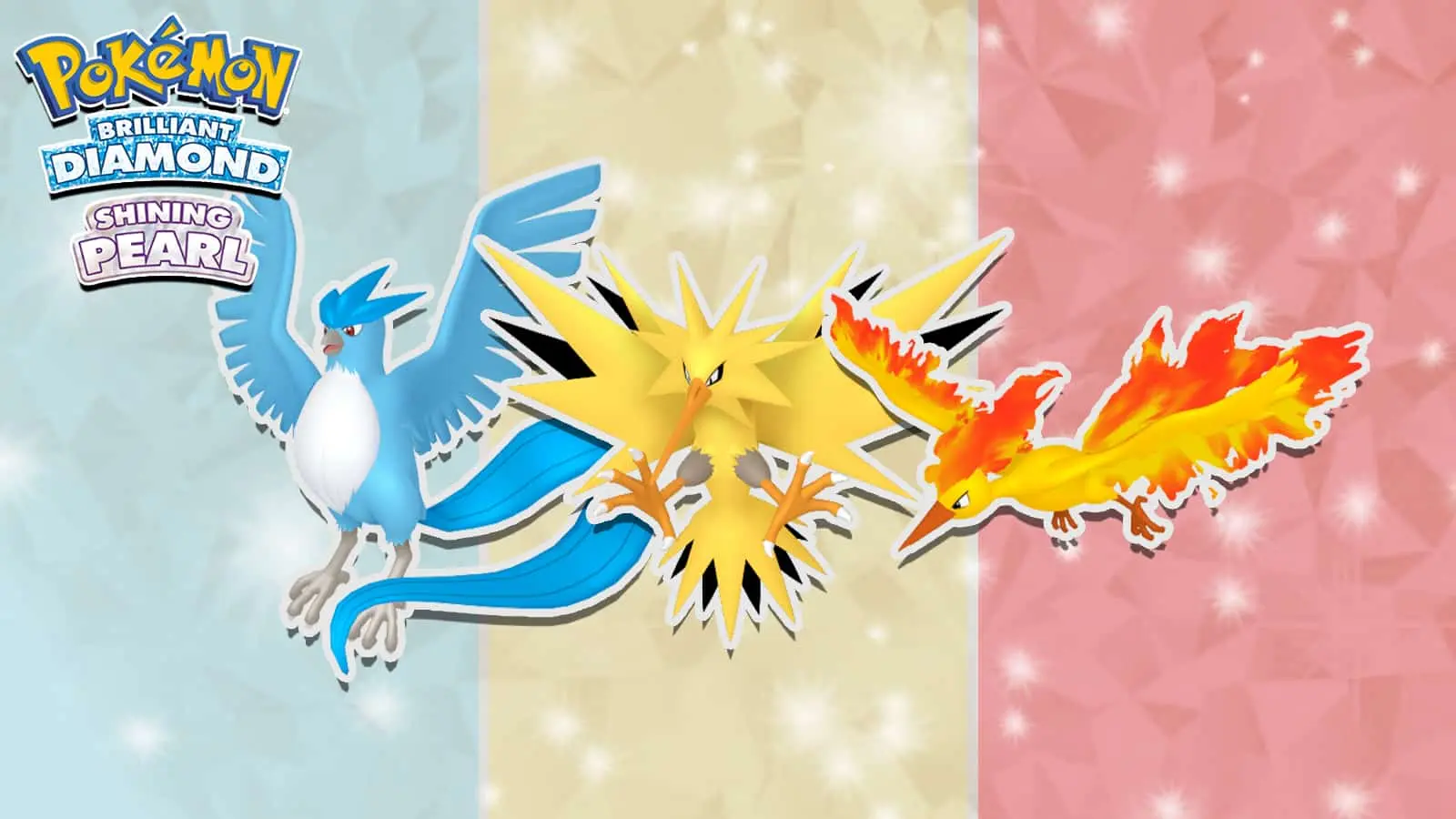 articuno zapdos and moltres in pokemon bdsp