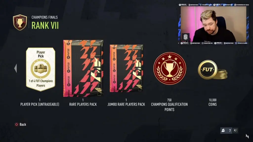 FUT Champs Rank 7 rewards