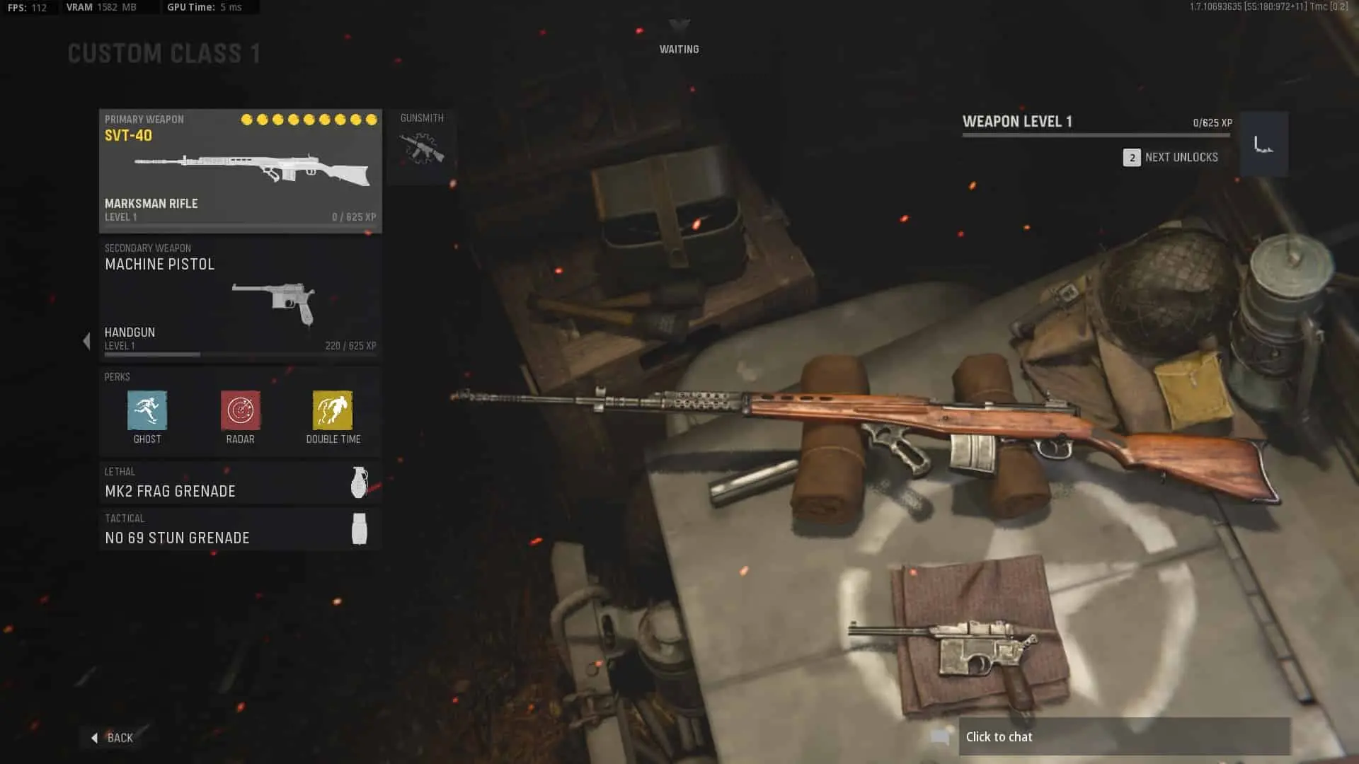 SVT-40 Full Perk loadout