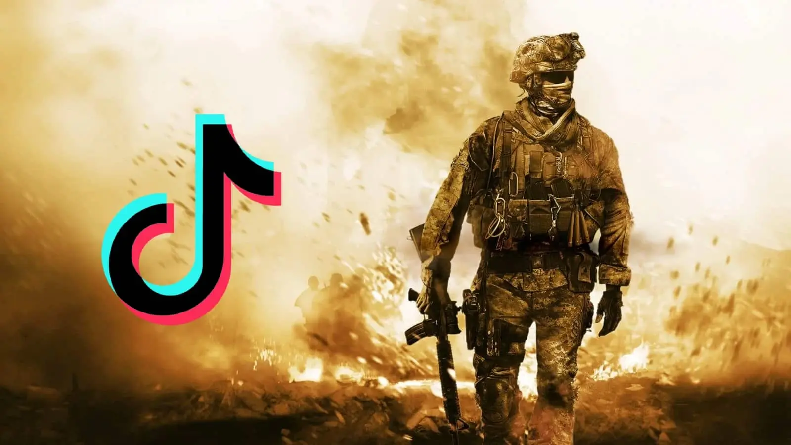 Modern Warfare 2 cover art with TikTok logo