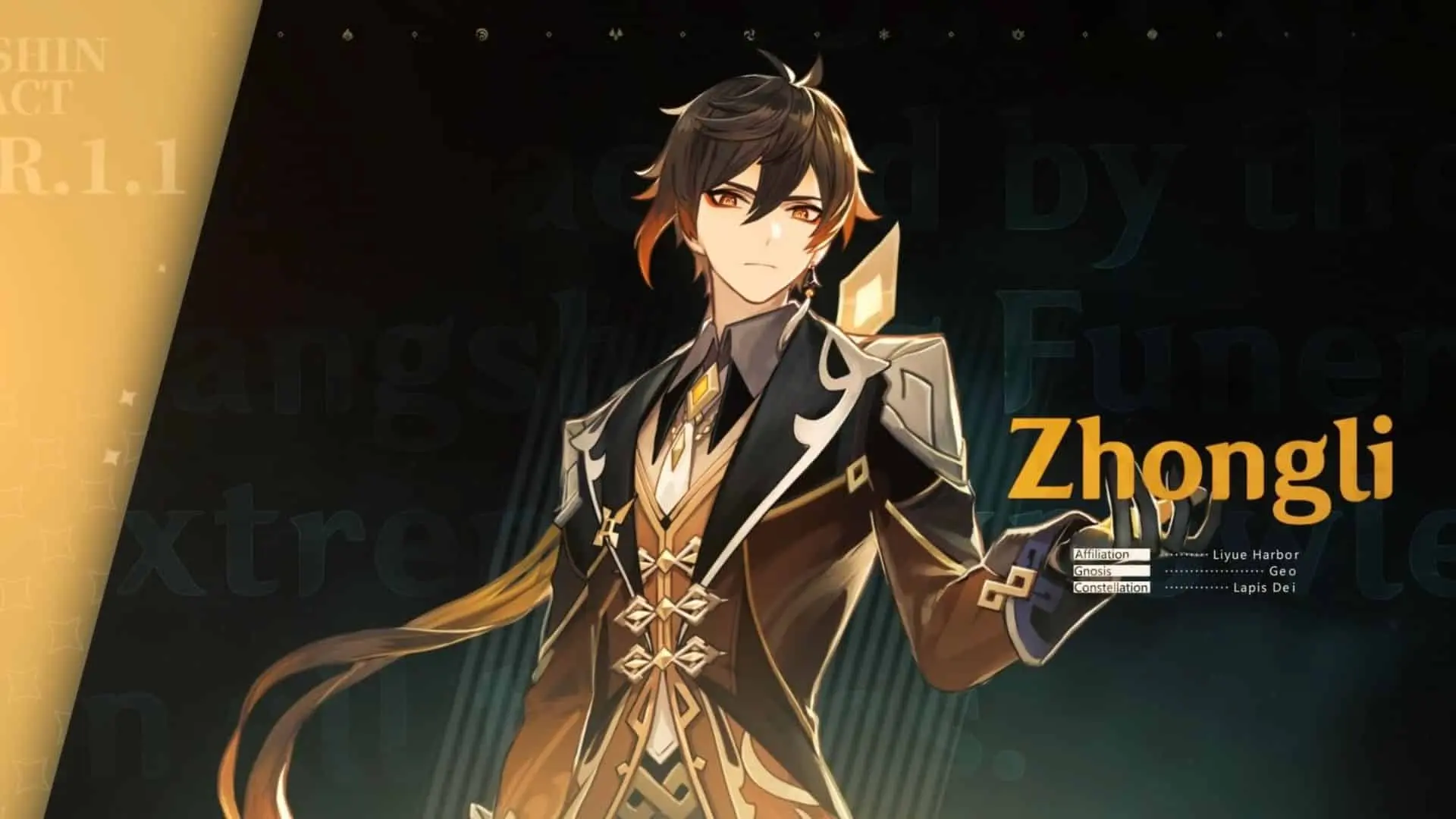 Zhongli character background