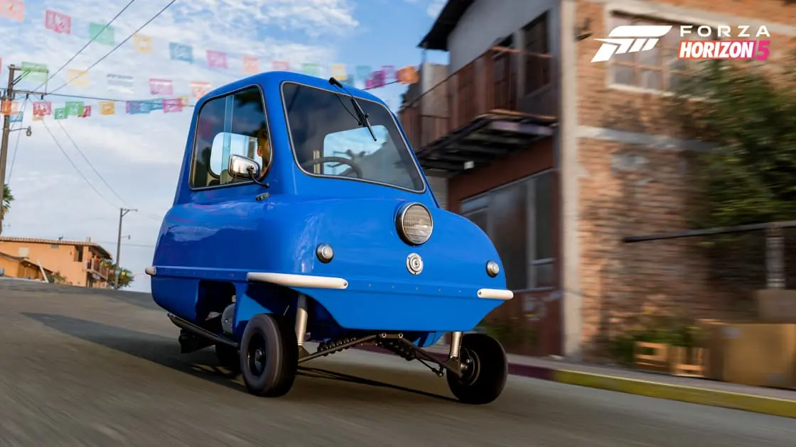 The 1962 peel p50 in Forza Horizon 5, the Secret Santa gift