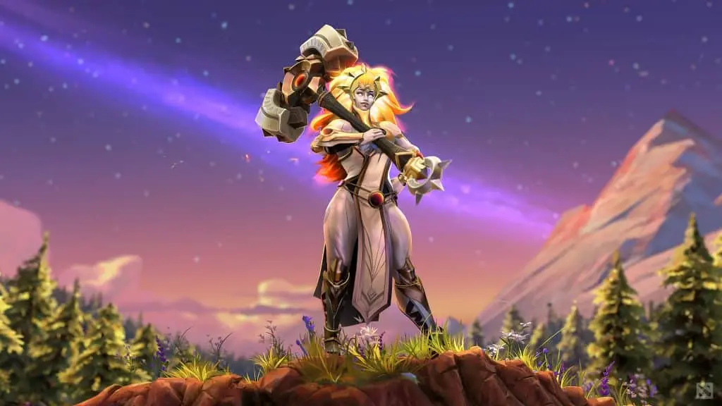 A screenshot of a hero in Dota 2.