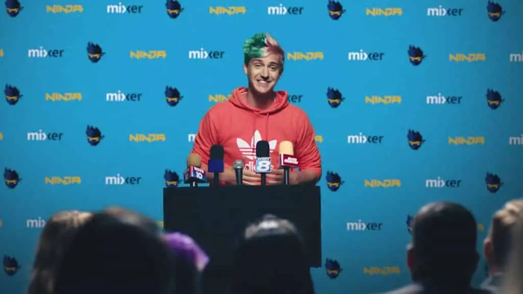 Ninja signs with mixer