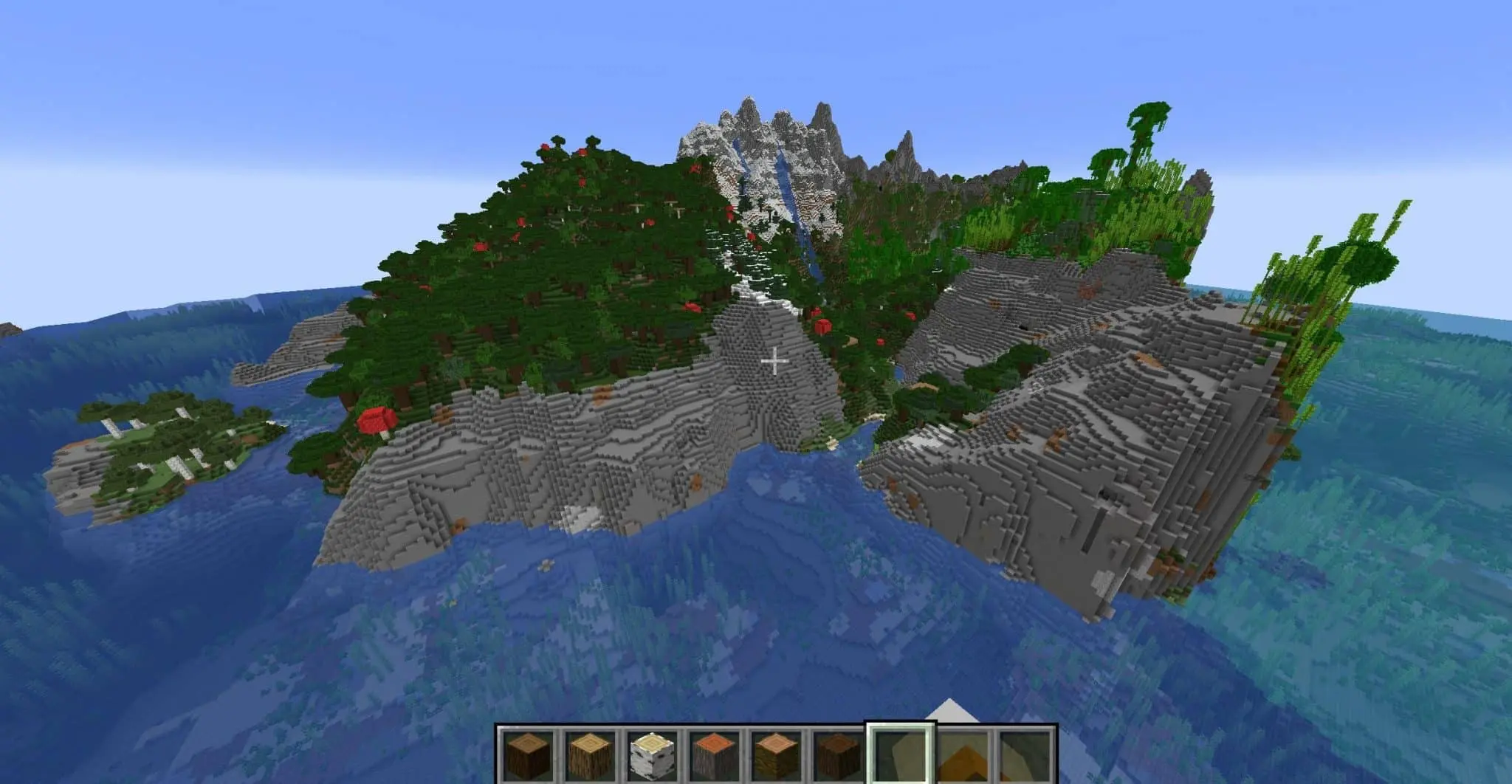 Mountain Island Spawn Minecraft