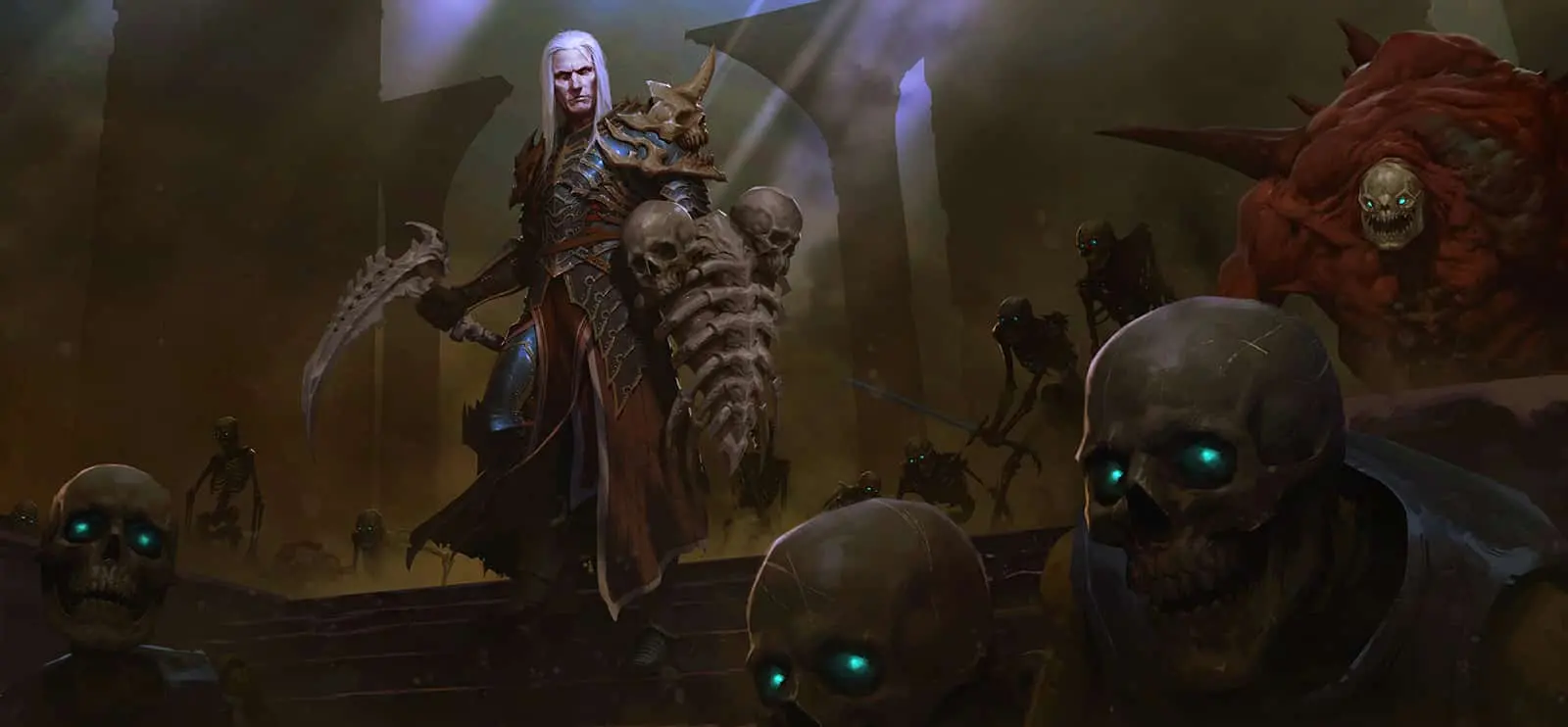 Artwork of the Male necromancer in Diablo 3