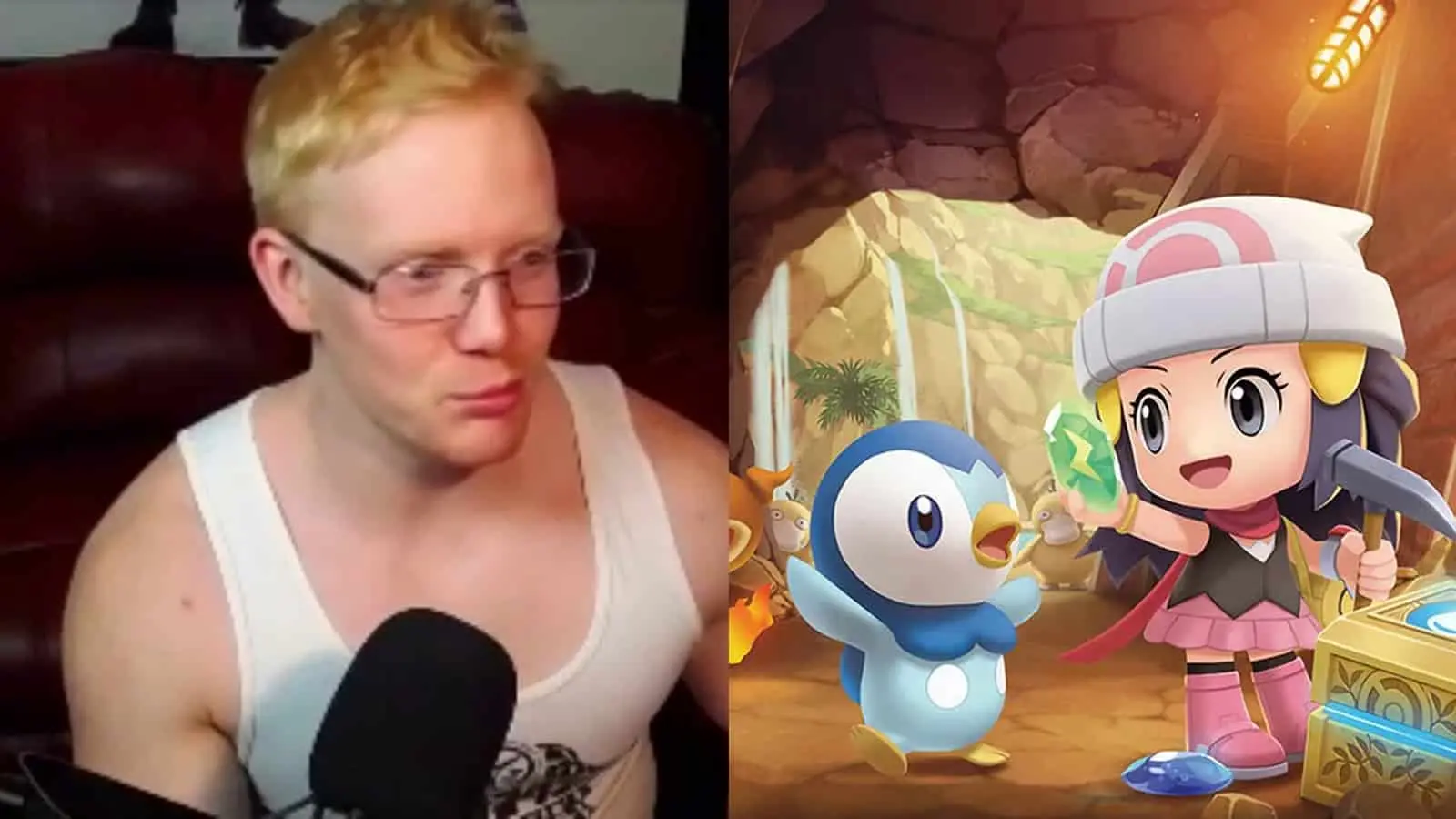 A screenshot of Twitch streamer Calebhart42 and Pokemon.