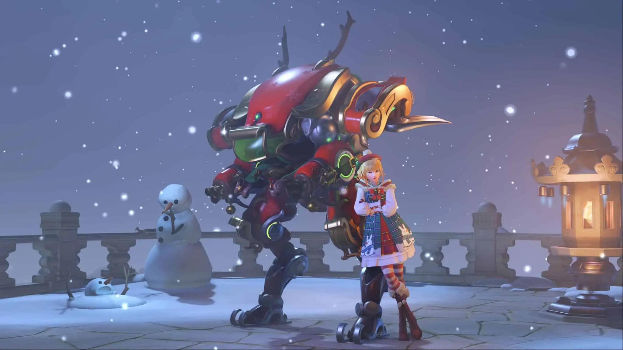 overwatch sleighing d.va skin