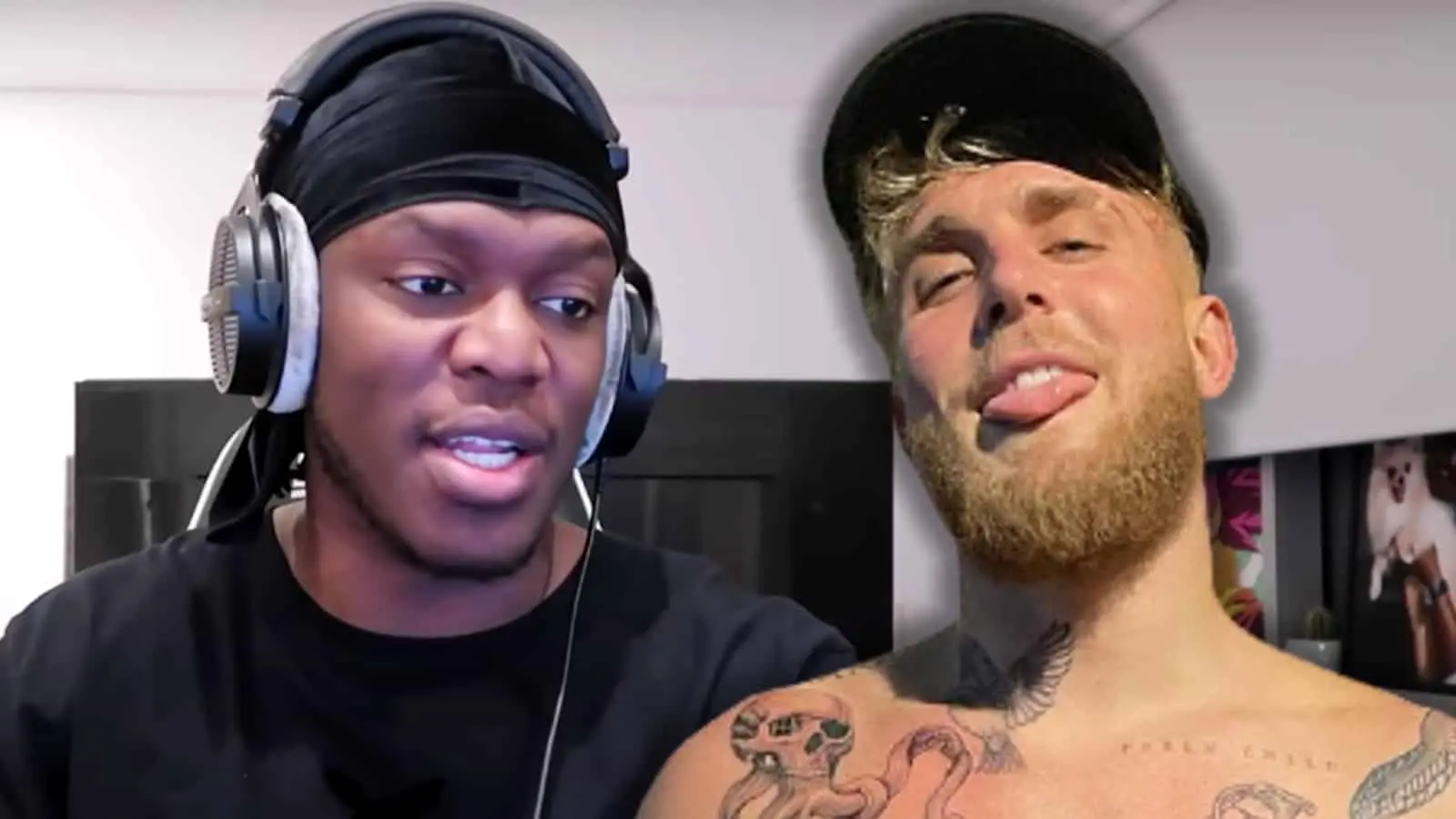 KSI next to Jake Paul