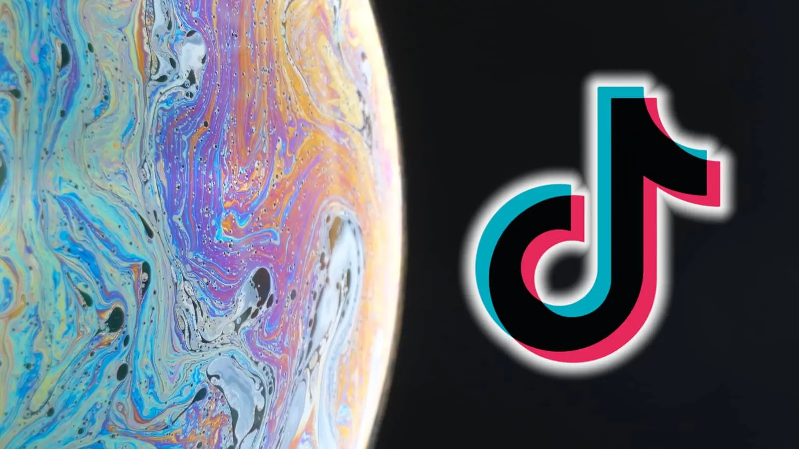 Planet next to the TikTok logo