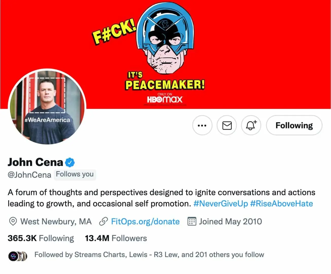 John cena on twitter