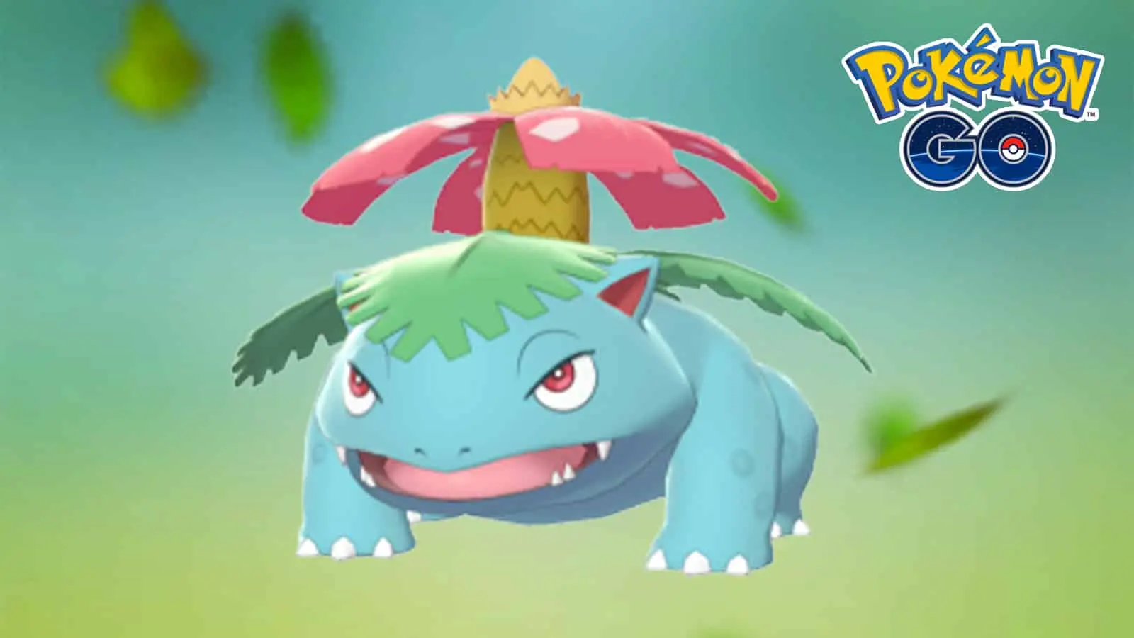 Venusaur appearing with its best moveset in Pokemon Go