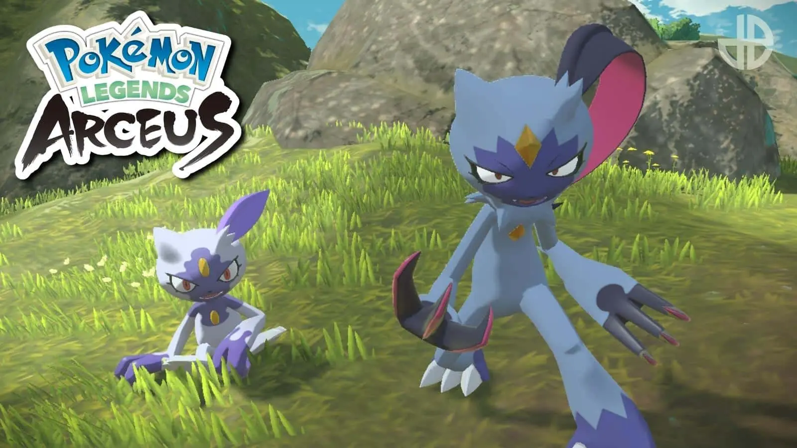 hisuian sneasel and sneasler in pokemon legends arceus