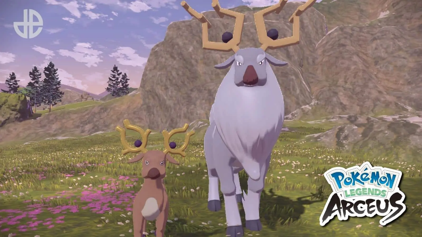 stantler and wyrdeer in pokemon legends arceus