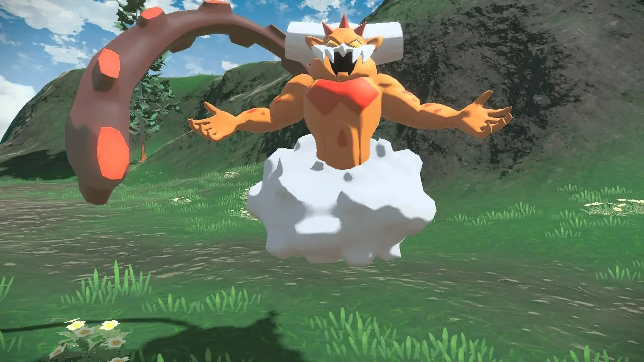 Pokemon Legends Arceus Landorus battle screenshot