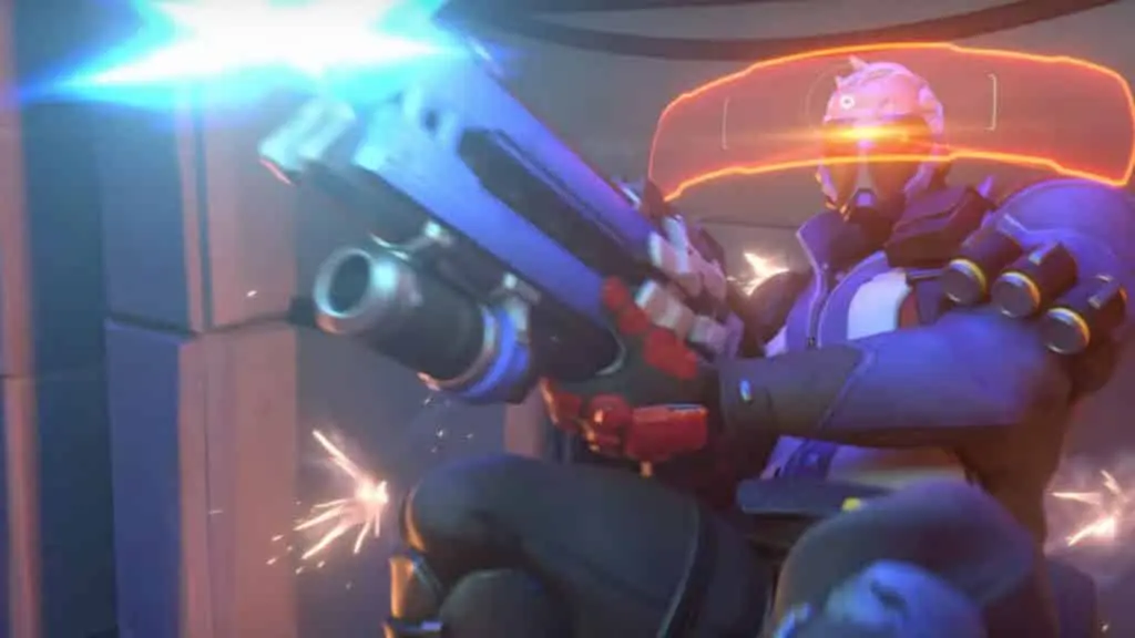 Soldier 76 uses tactical visor