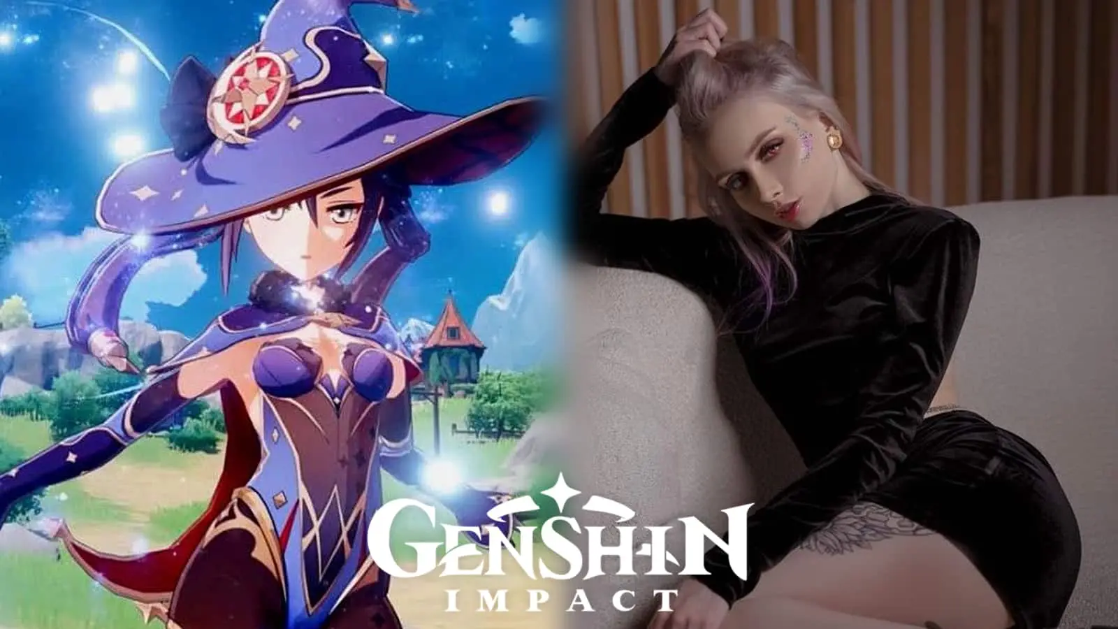 genshin impact mona cosplay image