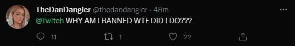 dan dangler twitch tweet after third ban