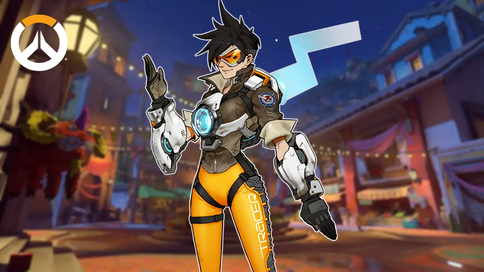 overwatch tracer on dorado background