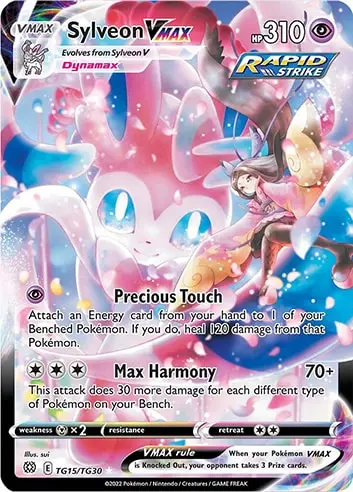 Sylveon VMAX Pokemon Brilliant Stars card.