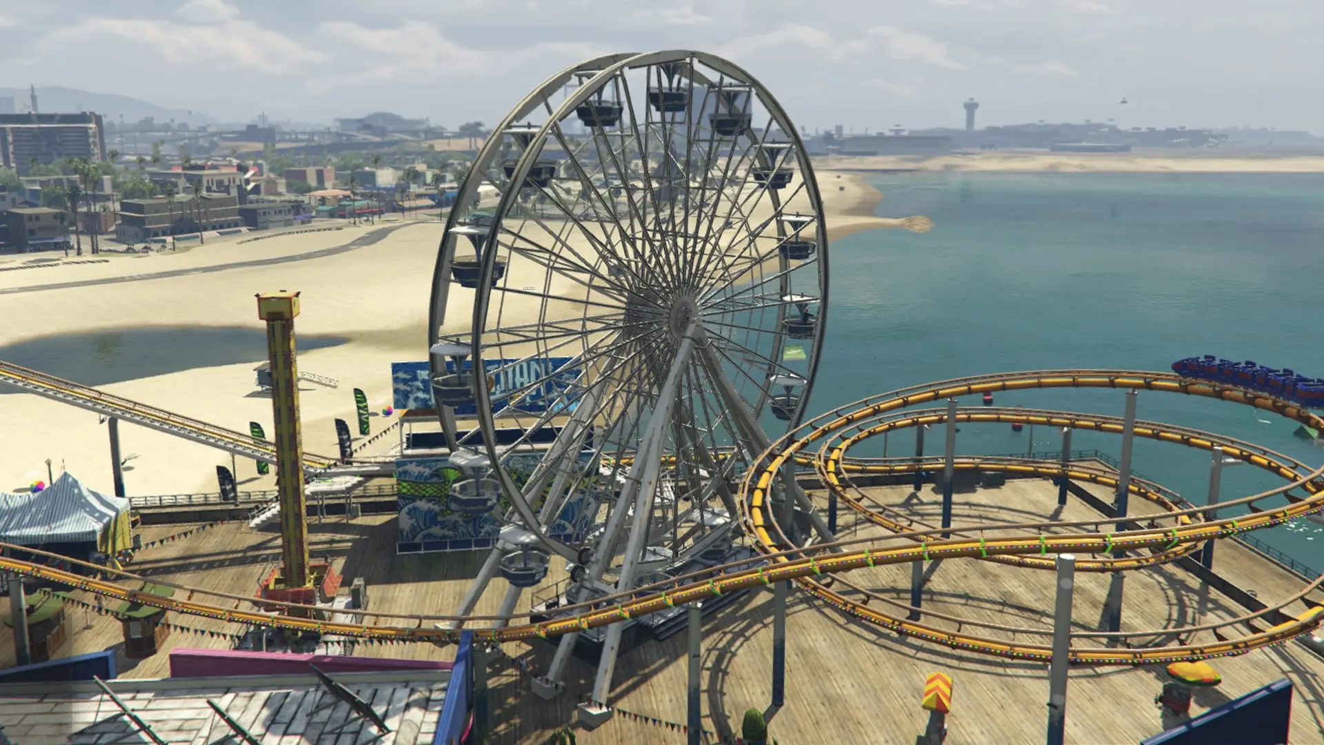 gta online pier roller coaster