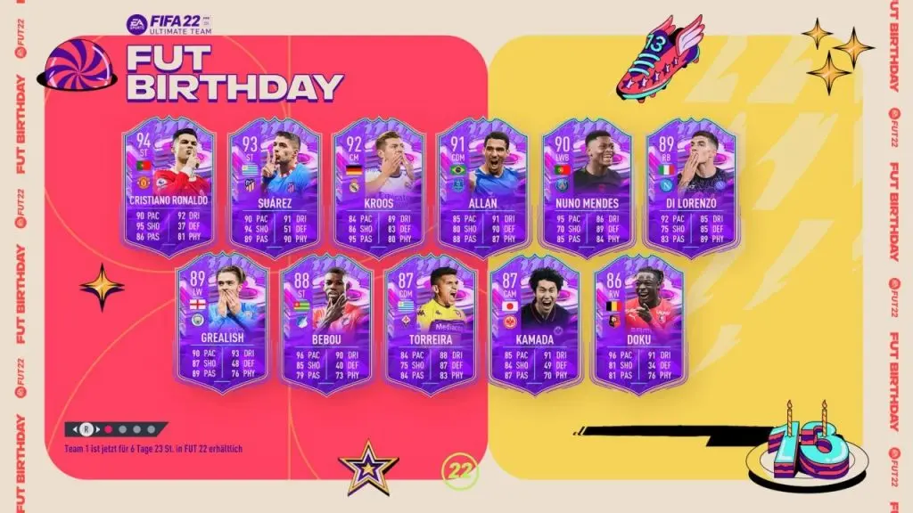 FIFA 22 FUT Birthday Team 1