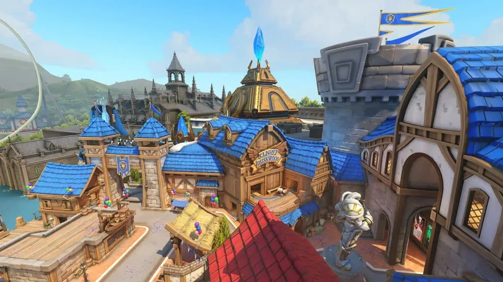 Overwatch Blizzard World map