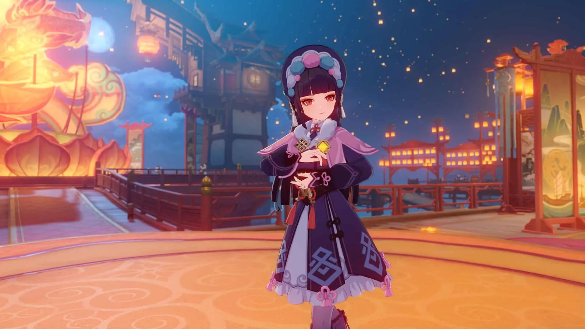 Genshin Impact Yun Jin cutscene screenshot.