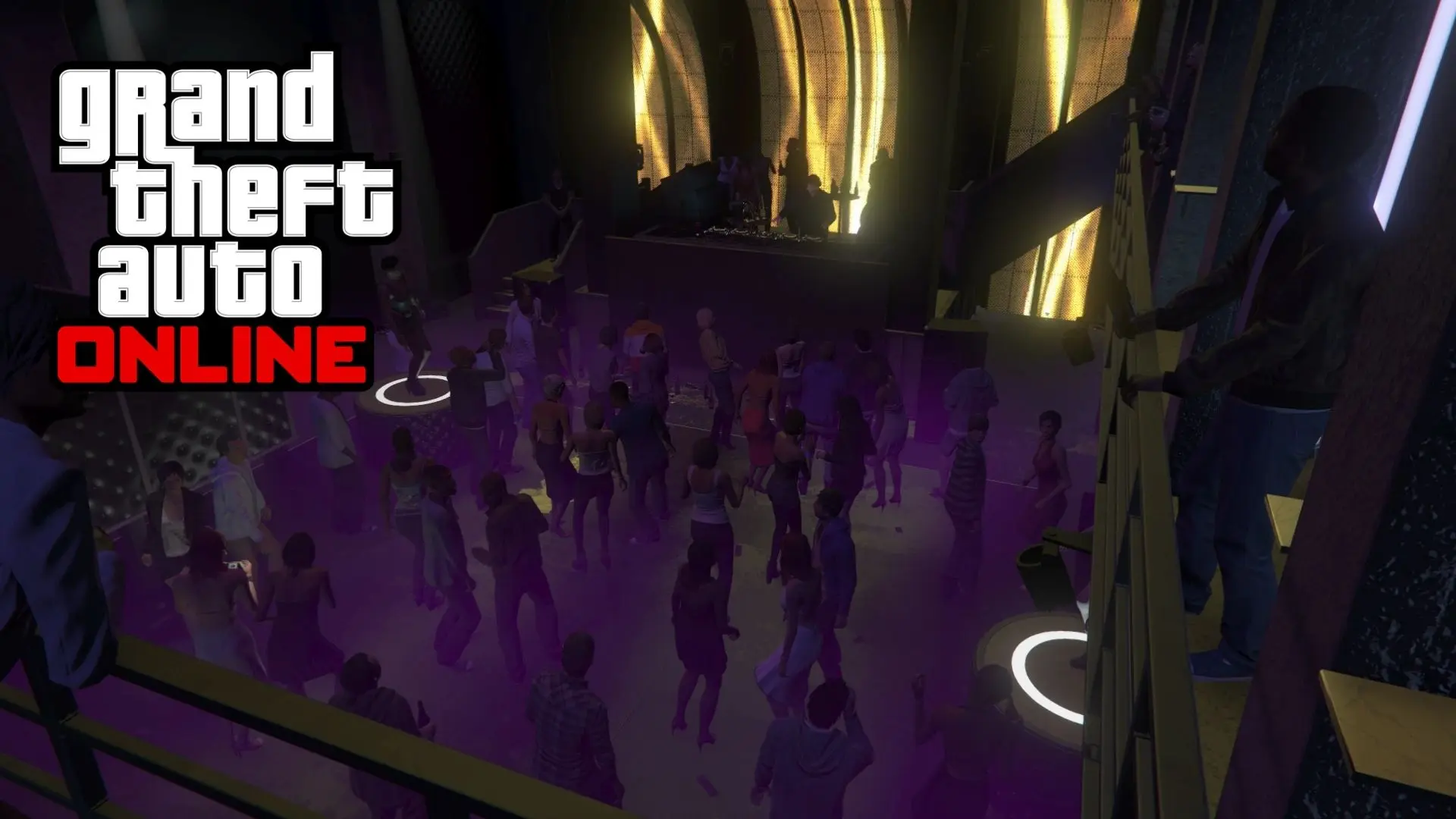 people dancing on nightclub dancefloor in gta online