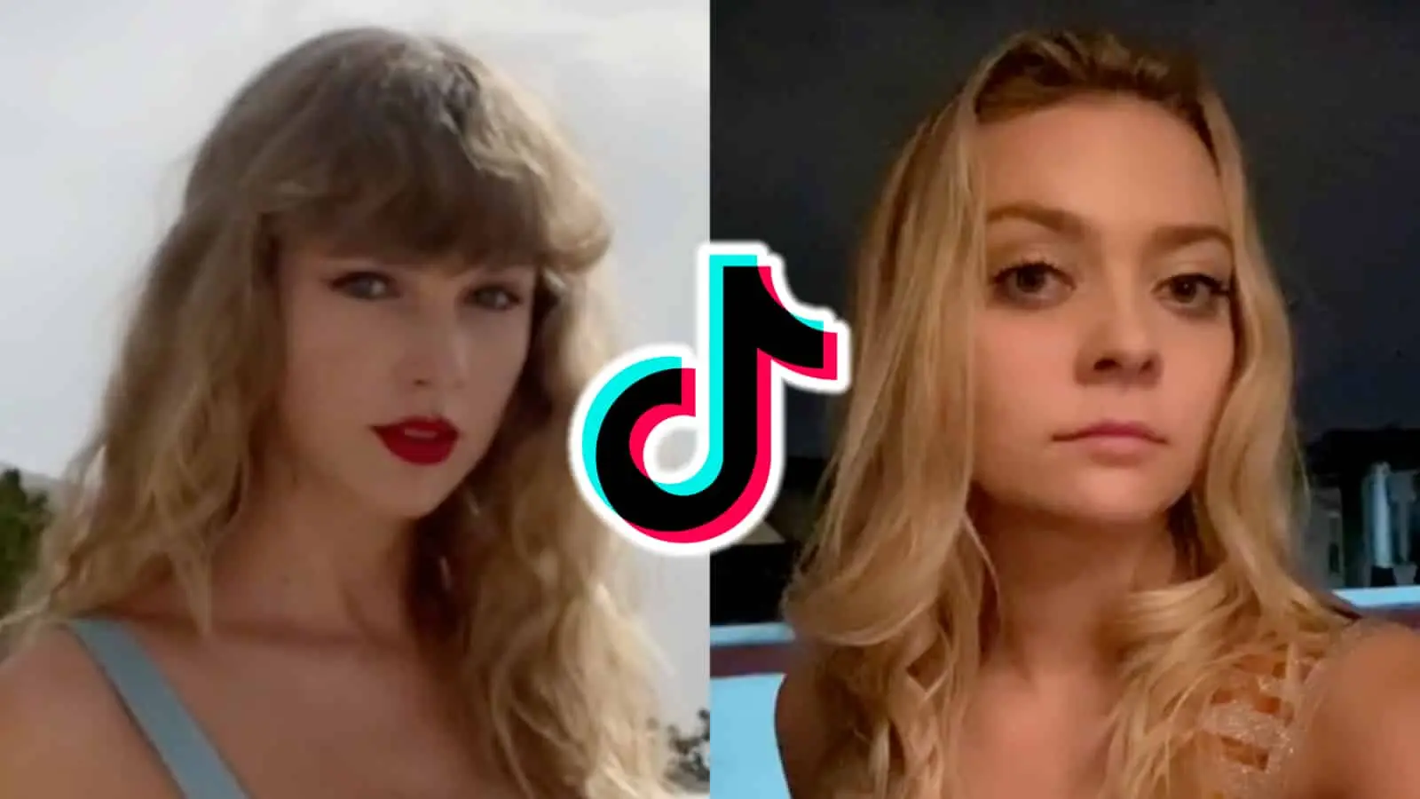 Sydney Redner next to Taylor Swift on TikTok