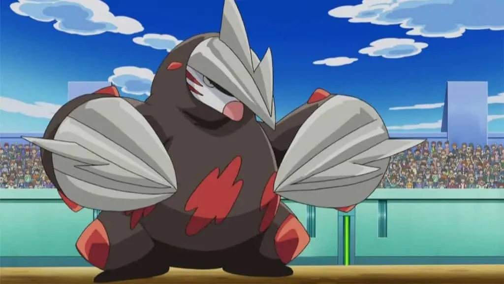 Ground type Excadrill in the Pokemon anime