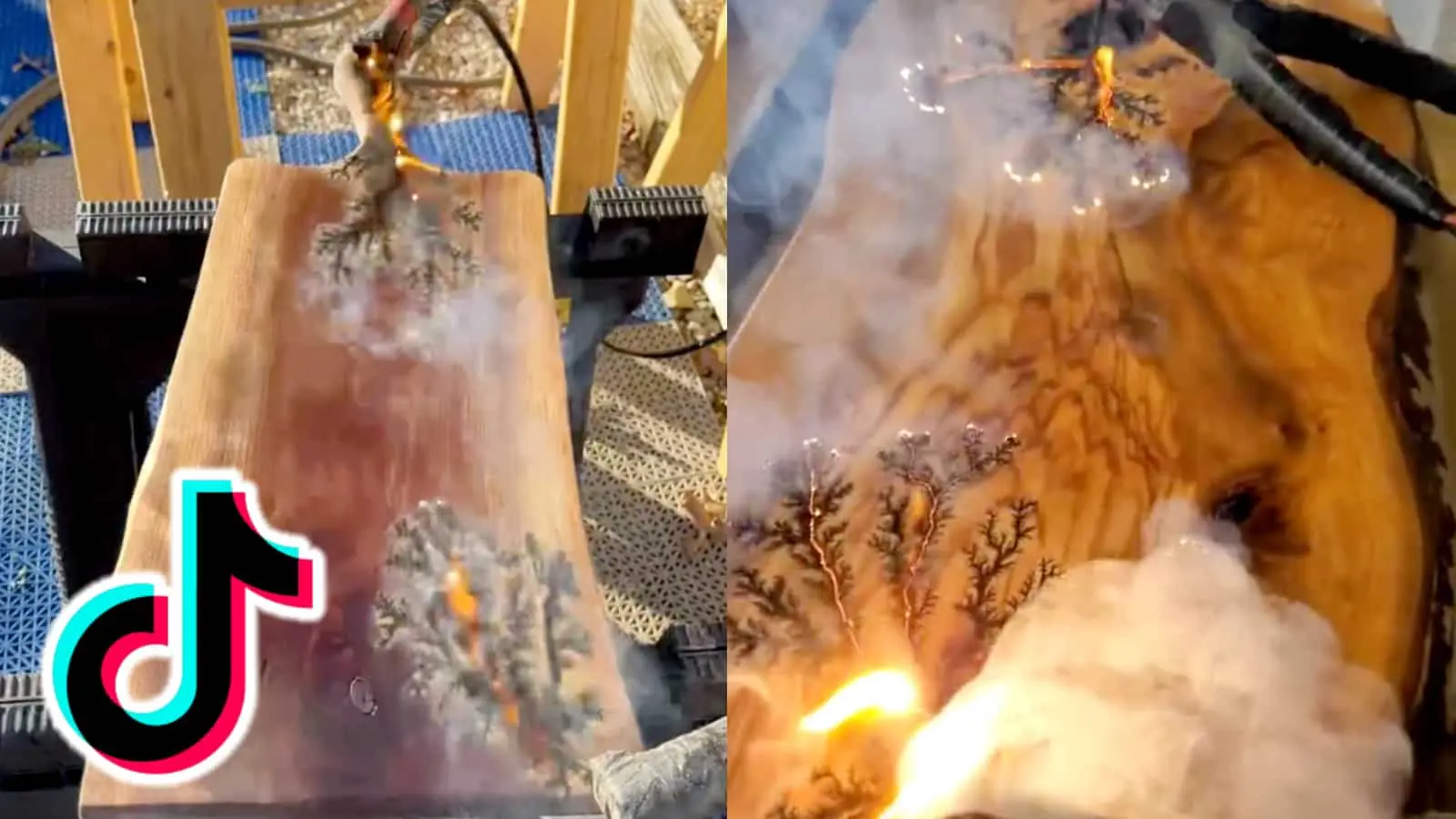 Fractal wood burning on TikTok