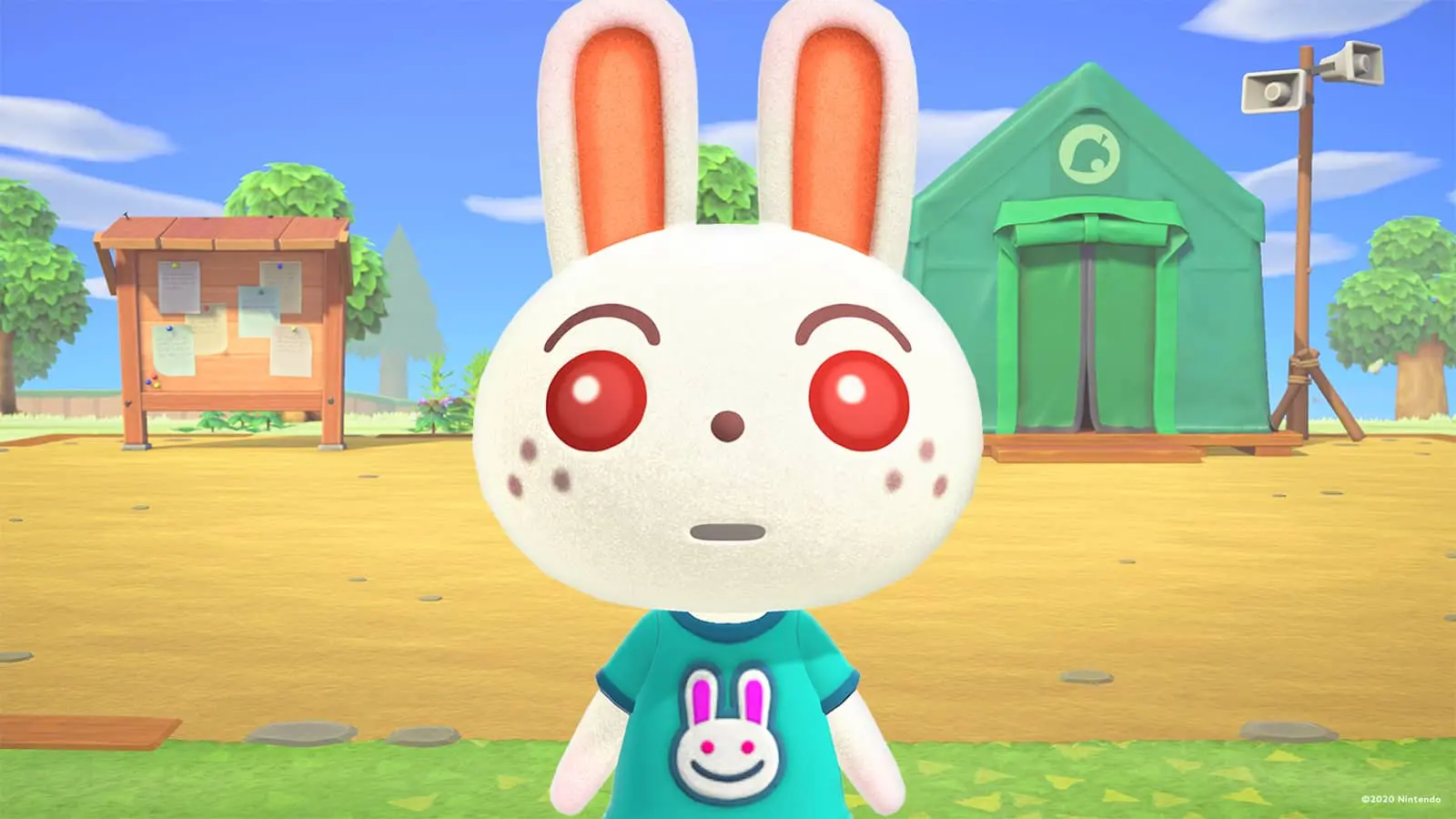 Ruby appearing in Animal Crossing New Horizons