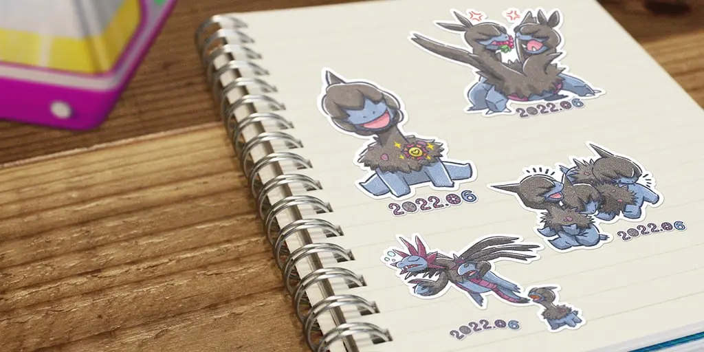 pokemon go deino stickers june